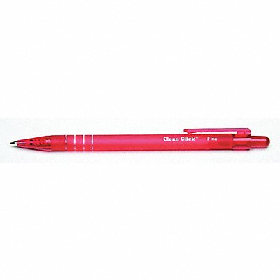 52WY77 ABILITY ONE 7520010000000 Ballpoint Pens 0.7mm Red PK12