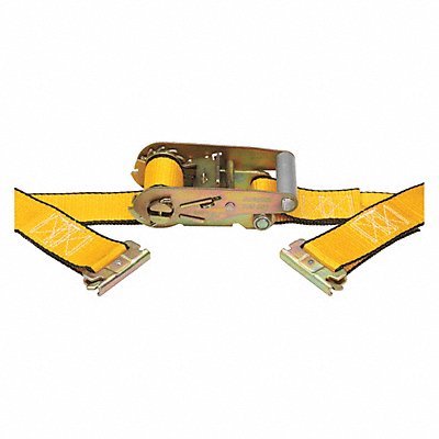 KINEDYNE 531611GRA Tie Down Strap E-Track Yellow