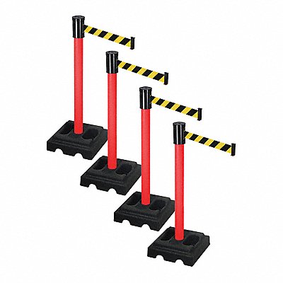 RETRACTA-BELT PSBA322PRDBYD Barrier Systems Post Red 15 ft Belt