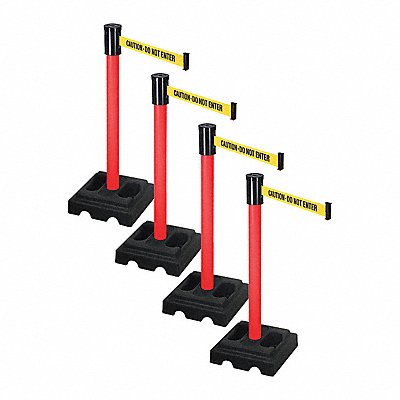 RETRACTA-BELT PSBA322PRDCAU Barrier Systems Post Red 15 ft Belt