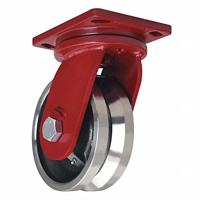 HAMILTON SEPSD84FVT V-Groove Track-Wheel Plate Castor Swivel