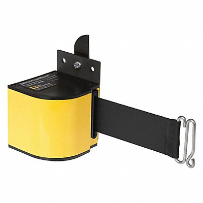 LAVI 503017YL18BK J5946 Retractable Belt Barrier Powder Coated