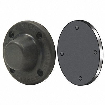 MAG-MATE D3X1BLP Magnetic Door Holder EPDM Rubber Black