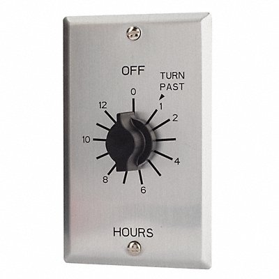 TORK C412H Spring Wound Timer Silver 125V AC