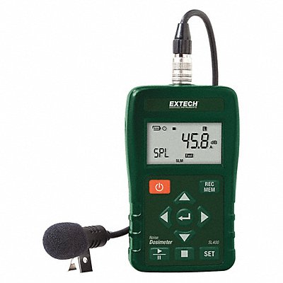 EXTECH SL400 Noise Dosimeter LCD 30 to 130 dB Range