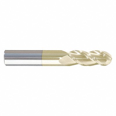 GRAINGER 283751760D Ball End Mill Single End 3/4 Carbide