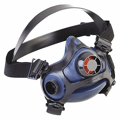 HONEYWELL NORTH RU88001S Half Mask Respirator Silicone Blk Blue