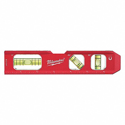 MILWAUKEE 48225107 Torpedo Level 7 L 3 Total Vials Magnetic