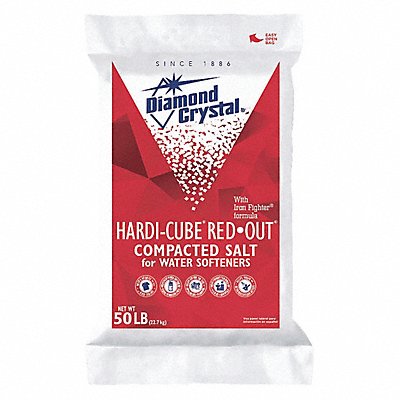 DIAMOND CRYSTAL 100012432 Water Softener Salt 50 lb Bag Pellets