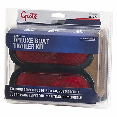 GROTE 530825 Trailer Lighting Kit Oval Red 8-1/4 L