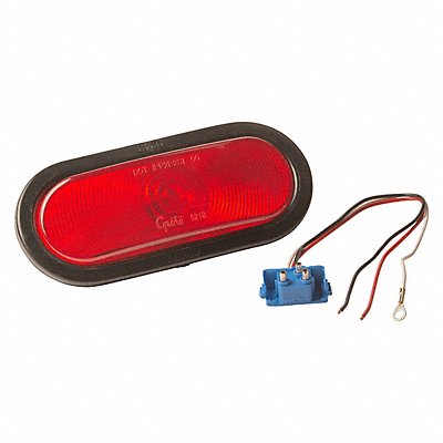GROTE 53092 Stop/Turn/Tail Light Oval Red 7-27/64 L