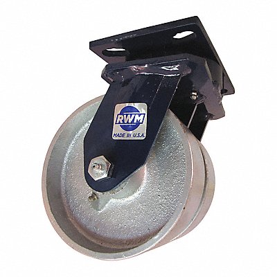 RWM 275CIR0620S Kingpinless Plate Castor Swivel 2400 lb.