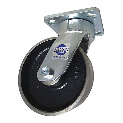 53CF39 RWM 65FSR0620S Kingpinless Plate Castor Swivel 1800 lb.