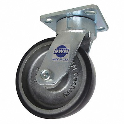RWM 65UIB0620SSLQICWB80A Kingpinless Plate Castor Swivel 1230 lb.