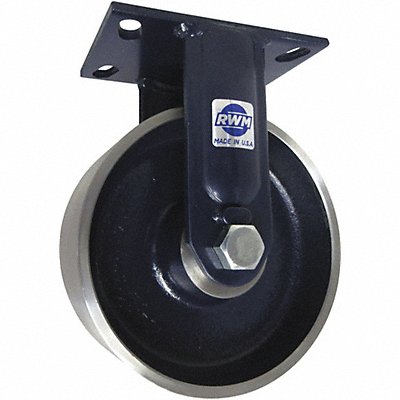 RWM 75FSR0830R Kingpinless Plate Castor Rigid 5500 lb.