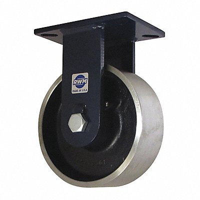 RWM 76FSB0630R Kingpinless Plate Castor Rigid 7000 lb.