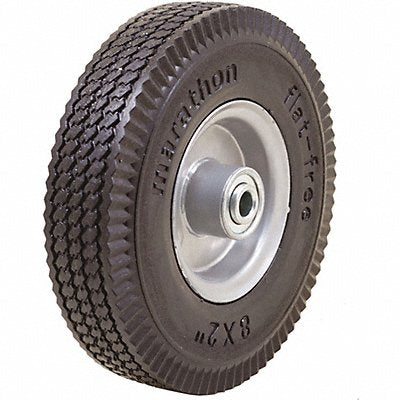 GRAINGER 53CM53 Flat Free Wheel 8 x2 100 lb.