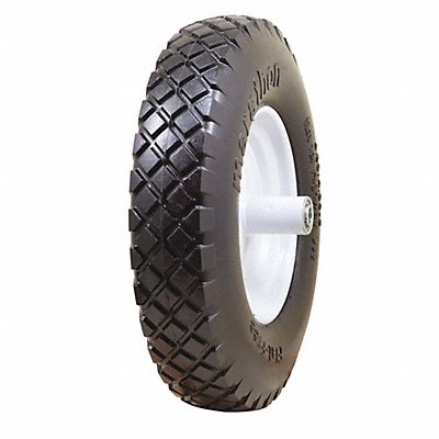 GRAINGER 53CM70 Flat Free Wheel 15-1/2 375 lb.