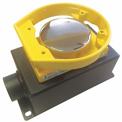 REES 4956012 Mushroom Push Button Non Illuminated Grey 2NO/2NC