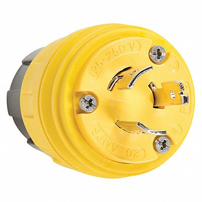 LEGRAND 26W08 Watertight Locking Plug 125/250VAC 20A