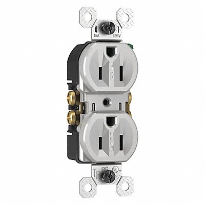 LEGRAND 3232TRWRGRY Receptacle Straight Blade Type 15A
