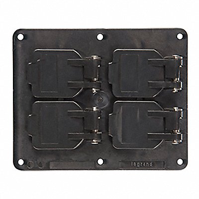 LEGRAND 3260WBK Weatherproof Cover 5-1/4 H x 4-17/64 W