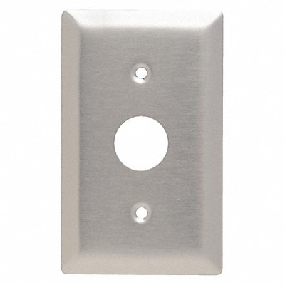 LEGRAND SS717 Barrel Key Wall Plate Standard Silver 1Gng Brsh