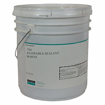DOW CORNING 4102341 Sealant Silicone Base White Pail