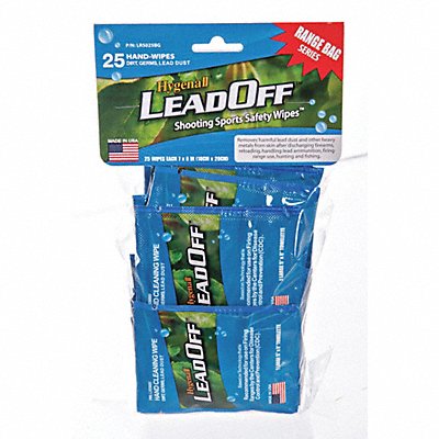 HYGENALL LEADOFF LR5025BGMC Lead Removing Wipes Fresh 8 inL 5inW PK4