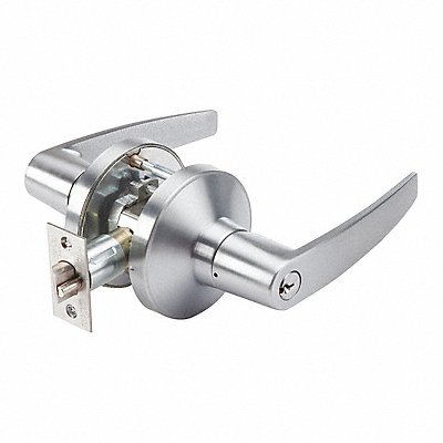 GRAINGER GP116MIA626234ASASCC Door Lever Lockset MIA Straight Style