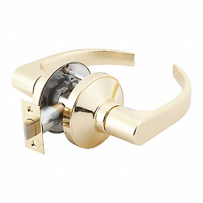 GRAINGER GP126BSN605234ASA Door Lever Lockset BSN Curved Style