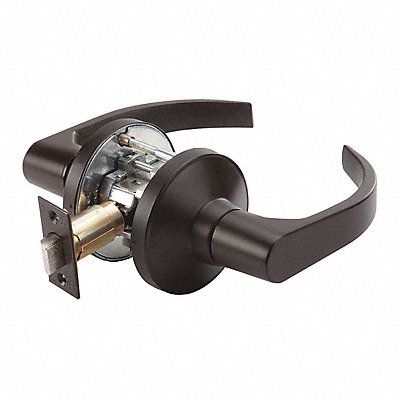 GRAINGER GP126BSN613234ASA Door Lever Lockset BSN Curved Style