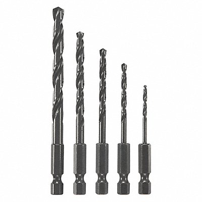 BOSCH BL5IM Hex Shank Drill Set 5pc HSS
