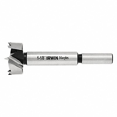 IRWIN 1966931 Forstner Bit Steel 1-1/8 x 3-1/2
