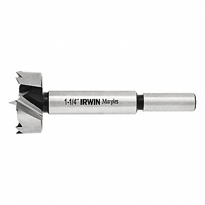 IRWIN 1966932 Forstner Bit Steel 1-1/4 x 3-1/2