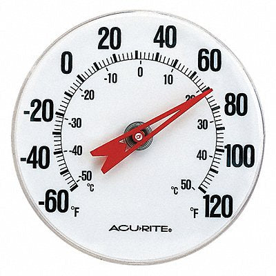 ACURITE 00346A3 Analog Thermometer 5 Dial Size