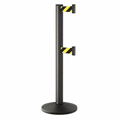 LAVI 503000DLWBSF Barrier Post Steel Black Wrinkle