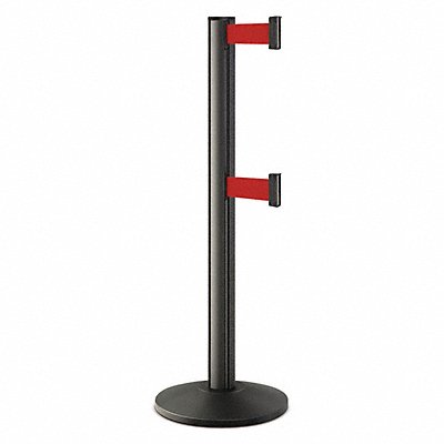 LAVI 503000DLWBRD Barrier Post Steel Black Wrinkle