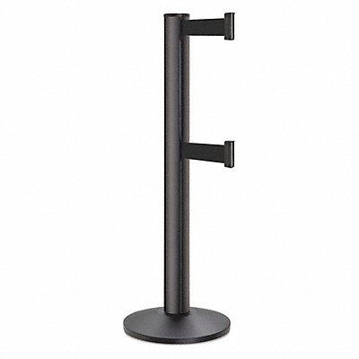 LAVI 503100DLWBBK Barrier Post Steel Black Wrinkle