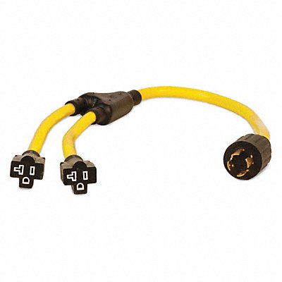 CHAMPION POWER EQUIPMENT 48035 Generatr Y-Adapt Cord 3ft. 30A 125/250V