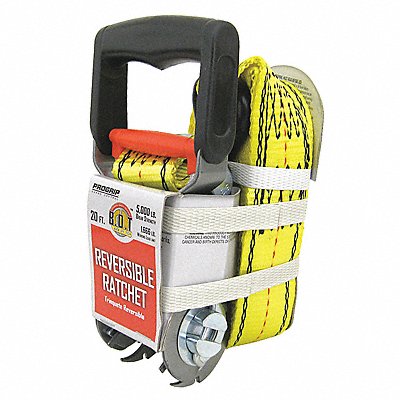 PROGRIP 350600 Tie Down Strap Wire-Hook Yellow