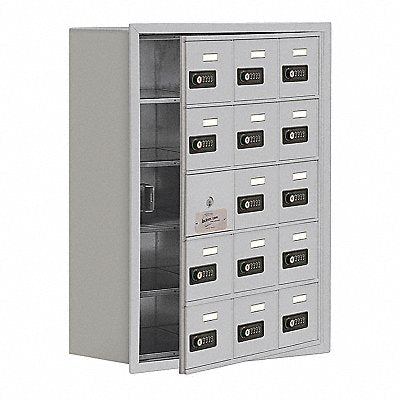 SALSBURY INDUSTRIES 1915815ARC Locker 5x3Lockers Slvr 30 x23 x9