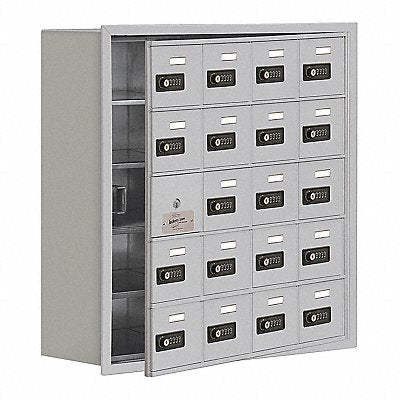 SALSBURY INDUSTRIES 1915820ARC Locker 5x4Lockers Slvr 30 x29 x9