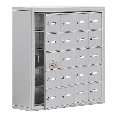 SALSBURY INDUSTRIES 1915820ASK K7531 Locker 5x4Lockers Slvr 31 x30.5 x9