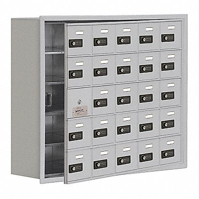 SALSBURY INDUSTRIES 1915825ARC Locker 5x5Lockers Slvr 30 x36 x9
