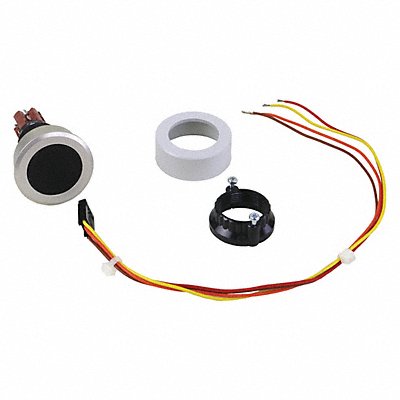 HUBBELL GAI-TRONICS 12520007 Round Push-Button Kit Black Plastic