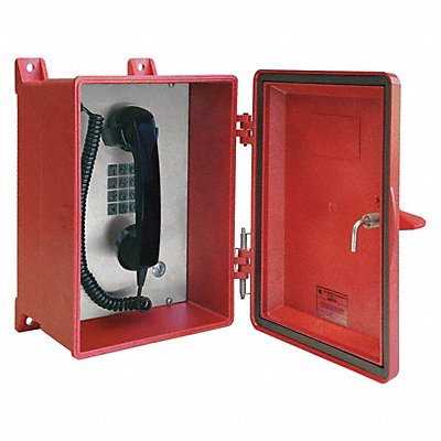 HUBBELL GAI-TRONICS 354001RDSK Telephone Analog Red Surface Mount