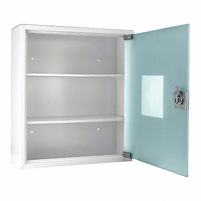 BARSKA CB12822 Wall Supply Cab 18-3/4 H White 1 Door