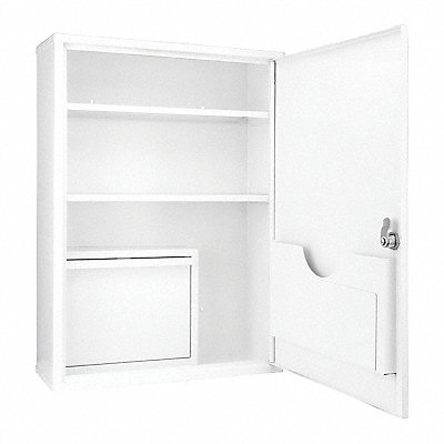 BARSKA CB12824 Wall Supply Cab 20-3/4 H White 1 Door