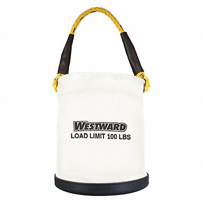 WESTWARD 53JW39 Bucket Bag Canvas Straight Wall OffWhite